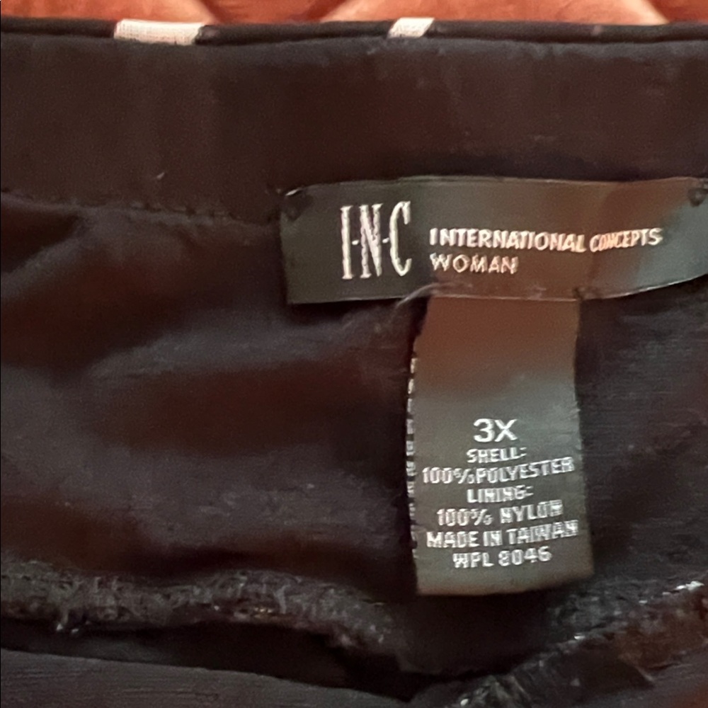 INC International Concepts Black Mini Skirt
